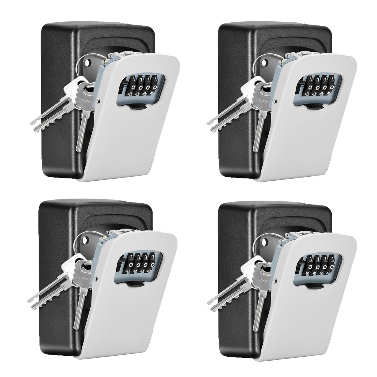 Key Lock Box Wall Mounted, Fayleeko 4 Digit Combination - Image 1