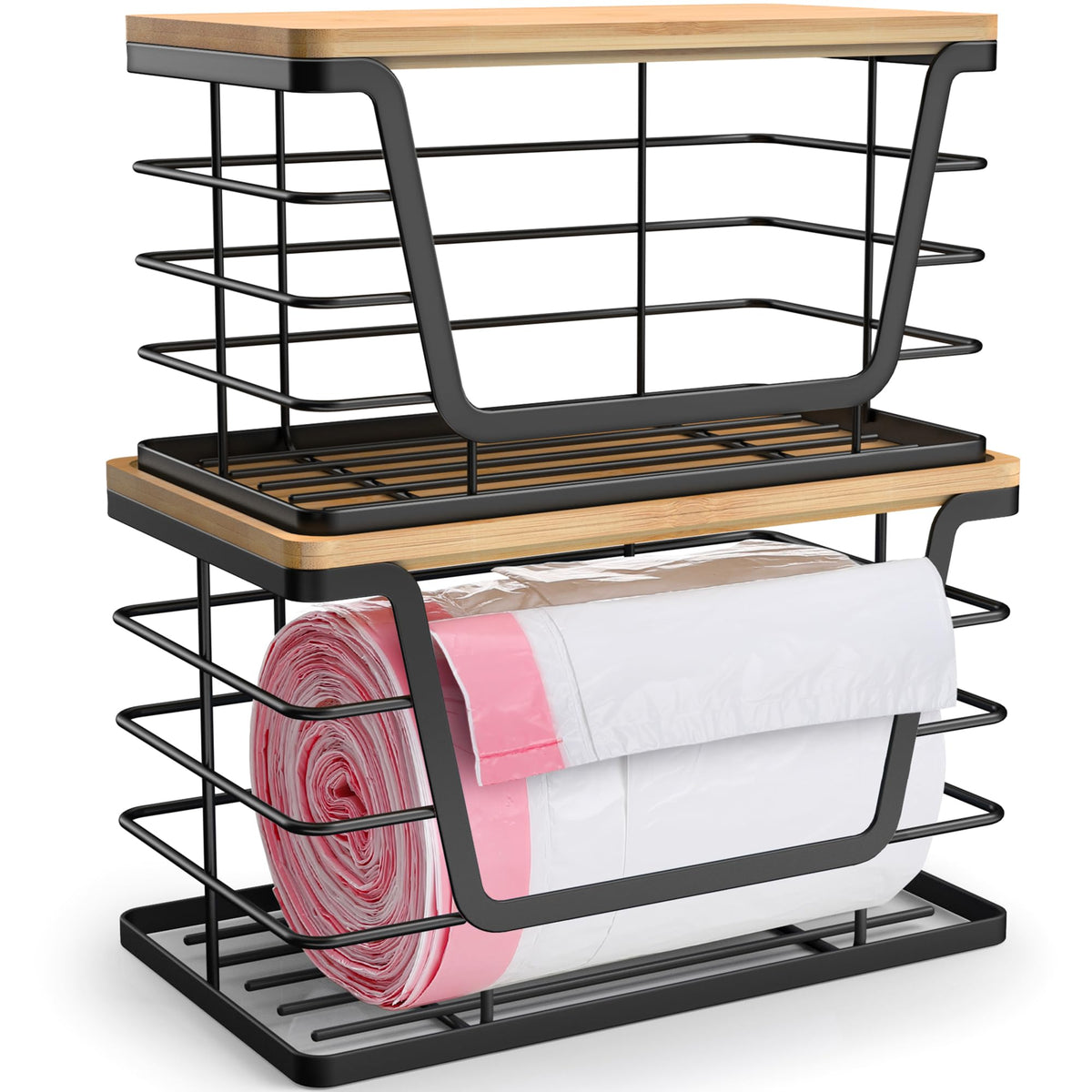 ALOCEO 2 Pack Storage Stackable Kitchen Laundry Orga | All Products - Image 1