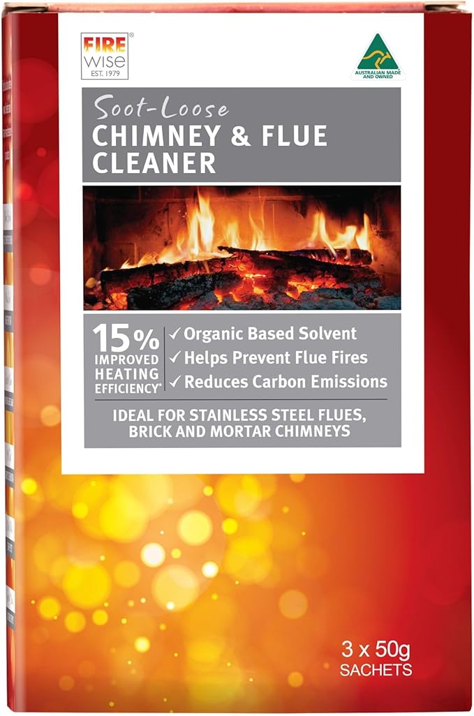 Firewise 18 Treatments Soot-Loose Chimney & Flue Cleaner Dissolves Soot, Tar and Creosote Increases Heater Efficiency, Reduces Smoke Emissions & is Non-Corrosive