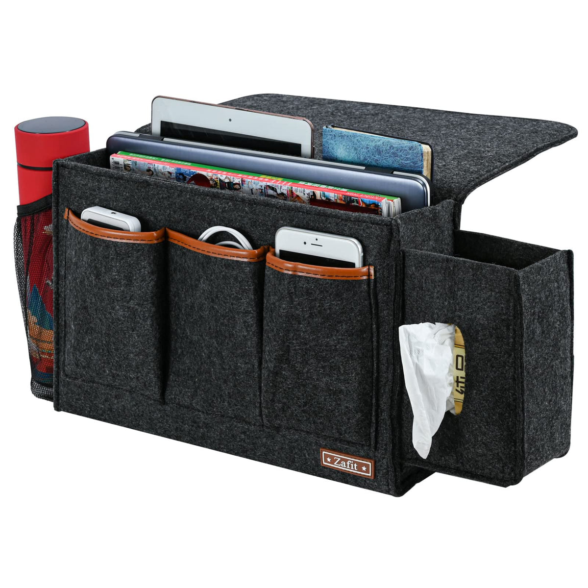 Zafit Bedside Caddy, Large Size Storage Organizer - Bedside - Image 1