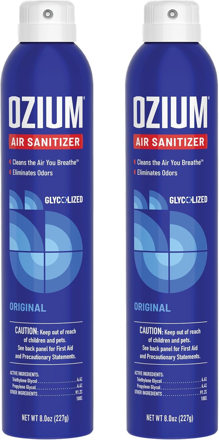 Ozium Air Sanitizer & Odor Eliminator – Original Scent (8 oz, 2-Pack) | Fixory911