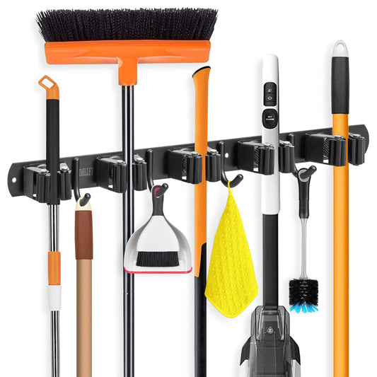 IMILLET Broom Holder Wall Mount,Heavy Duty Garage | Garage Storage - Image 1