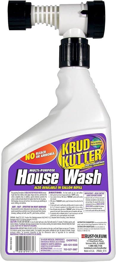 Krud Kutter HW32H4 Multi-Purpose House Wash, 32 oz (Pack of 2)