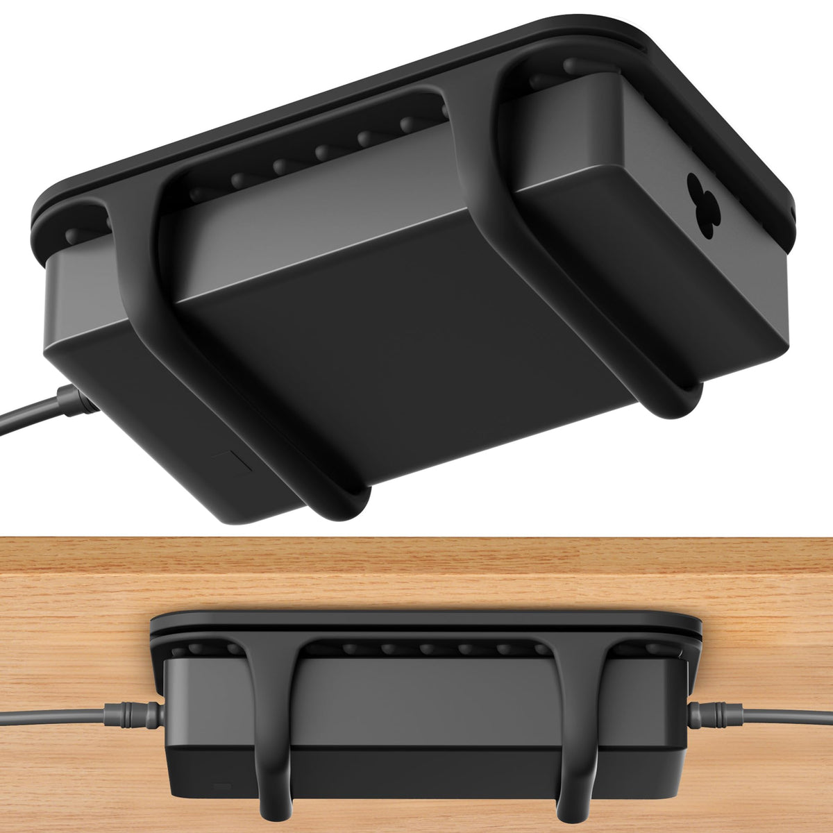 ELETIUO Universal Silicone Laptop Charger Holder,Under Desk Power - Image 1