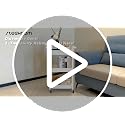 Steehoom 3-Tier Utility Rolling Cart with Cover Top Board, Mobile - Image 8