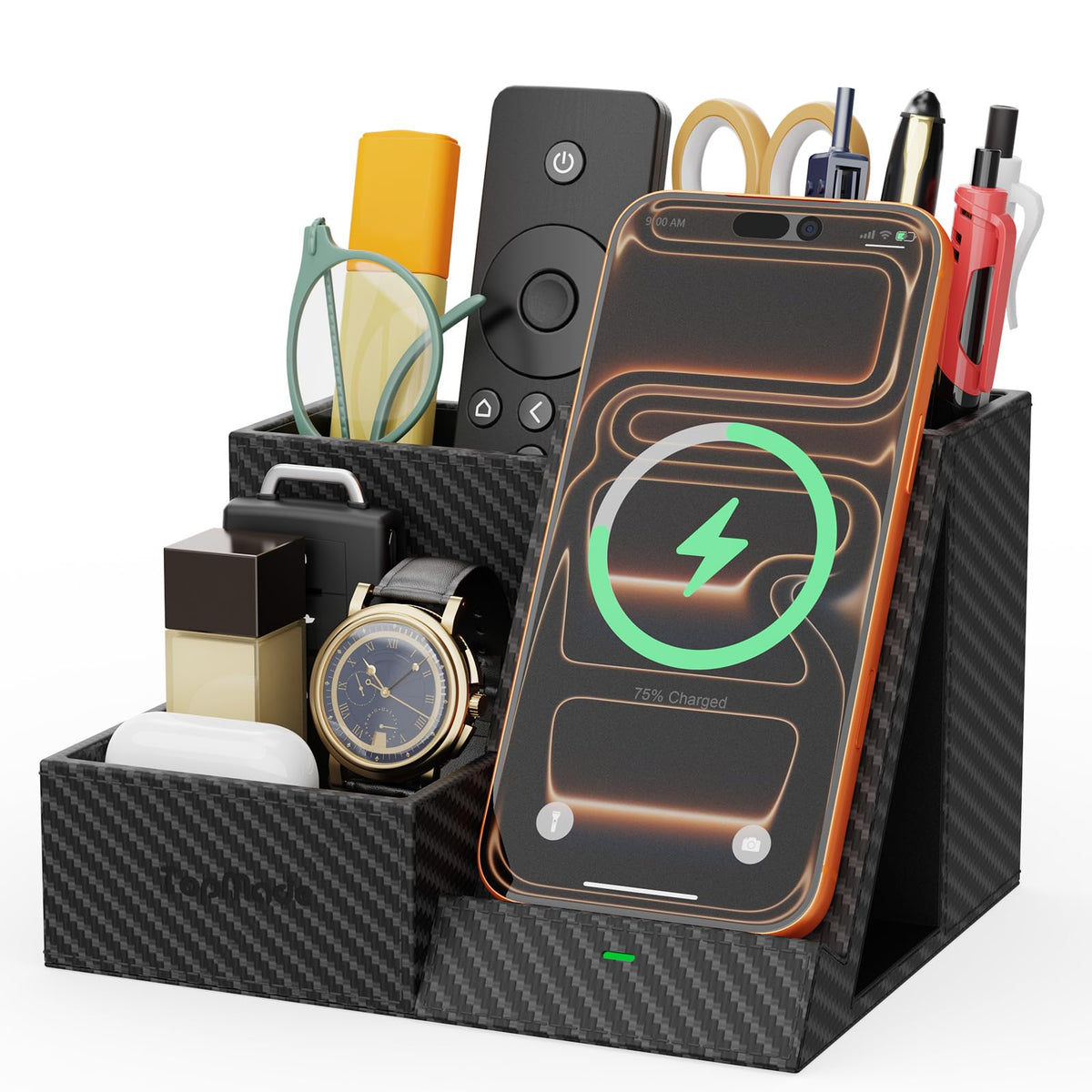 Wireless Charger with Desk Organizer, Multifunctiona | All Products - Image 1
