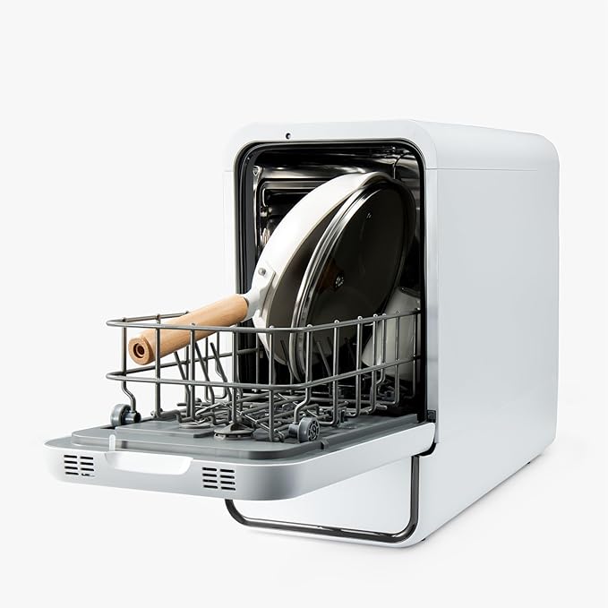 CounterTop Dishwasher Capsule - Compact Dishwasher - 10 Programmes, Touch Control, Auto-drying, Baby Care & Fruit Wash, No Plumbing Required - Perfect for Small Apartments, Offices, RVs.