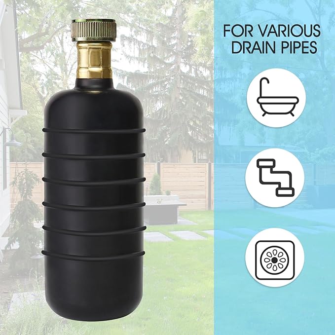 Drain Cleaning Bladder Unclogger Main Drain&Sewer Line,Water-Powered Clog Cleaner Fits 4 to 6 Inch Pipes Includes Bathroom,Swimming Pool,Basement,Bathtub,Kitchen Sink