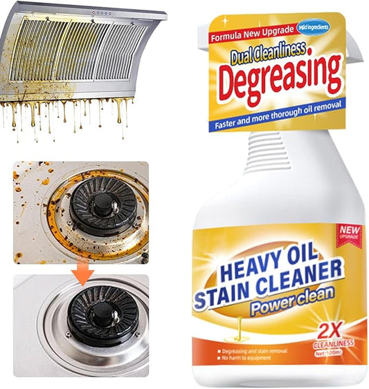 Kitchen Heavy Oil Cleaner, 2025 Upgrade All Purpose Kitchens Heavy Oil Cleaning Agent, Grease Remover, Multipurpose Kitchen Cleaner Spray for Countertops, Ovens, and Appliances (1)