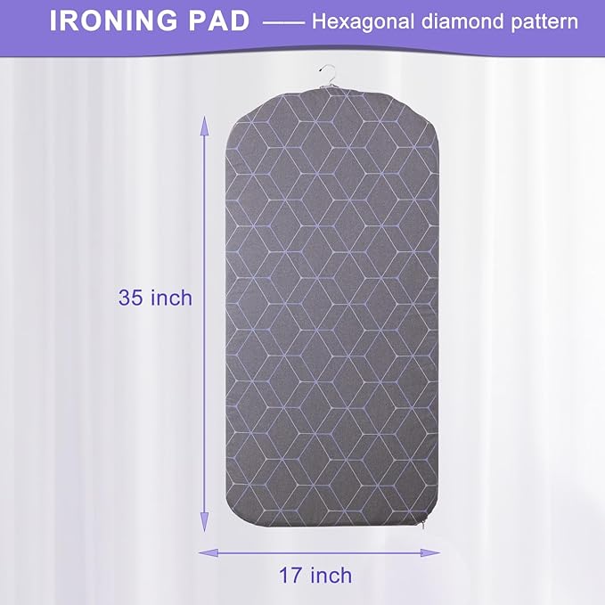 Steamer Board for Clothes,Stand for Steaming Clothes,Steamer Pad,Hanging Ironing Board (Steamer Board + Ironing Gloves)