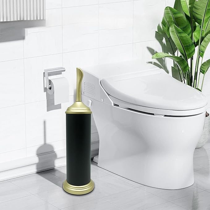 Vince Camuto Toilet Bowl Brush with Holder, Durable Bathroom Cleaning Tool, Modern Design for Easy Toilet Maintenance, Bathroom Cleaner Brush for Efficient Cleaning and Hygiene