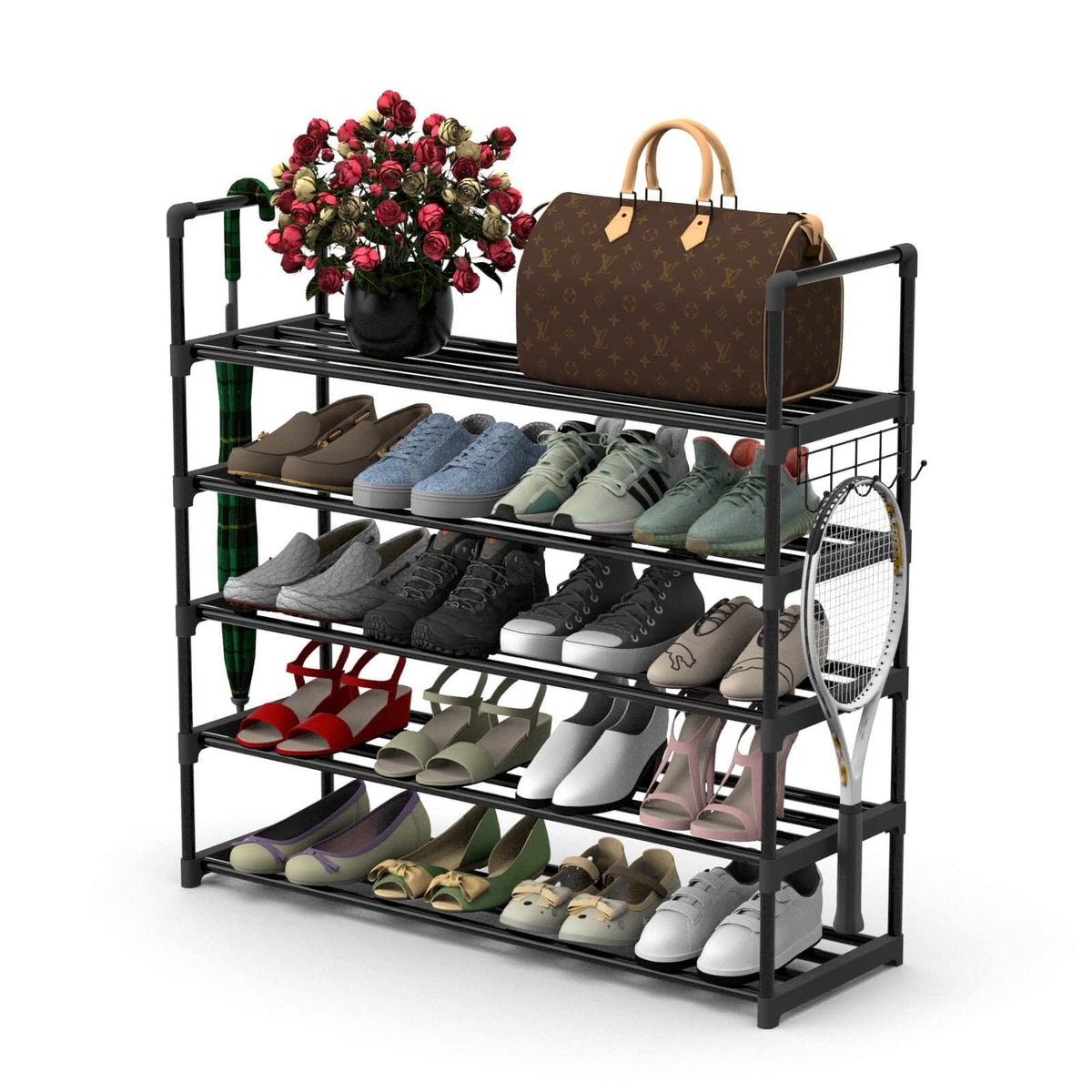 Hsscblet Shoe Rack for Closet, 5-Tier Metal Shelf St | All Products - Image 1