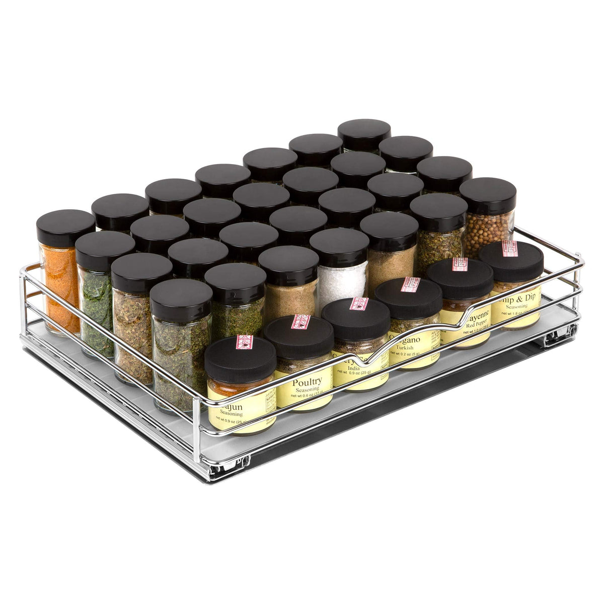 HOLDN’ STORAGE Pull-Out Cabinet Spice Rack Organizer - Image 1