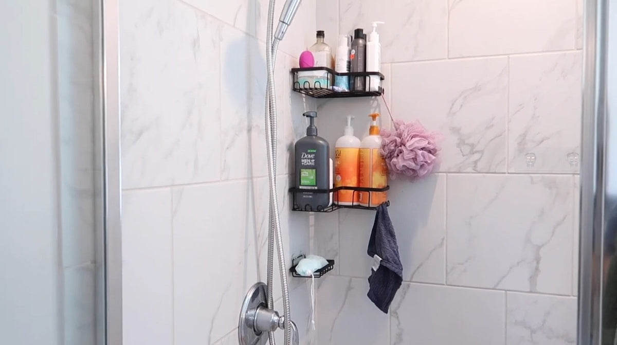 YASONIC Corner Adhesive Shower Caddy, with Soap Hold | All Products - Image 8
