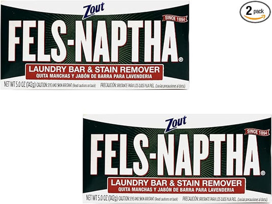 Fels Naptha Laundry Soap Bar & Stain Remover - Pack of 2 by Fels Naptha