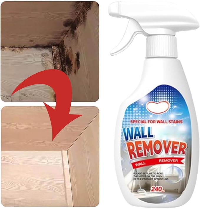 Highly Effective Removal Spray, 8.46 Fl.Oz Wall Cleaner Spray, Multi-Surface Cleaning Solution,Dirt, Dust And Stain Remover,for Wood,Tile,Fabric,Bathrooms,Kitchens (3, 8.12 fl.oz)