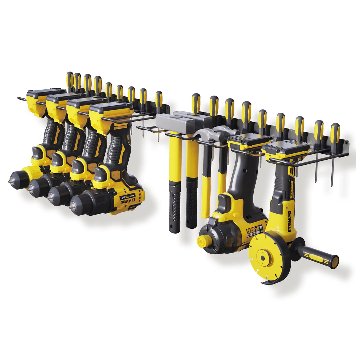 2 Pack Drill Holder, Power Tool Organizer Wall Mount - Image 1