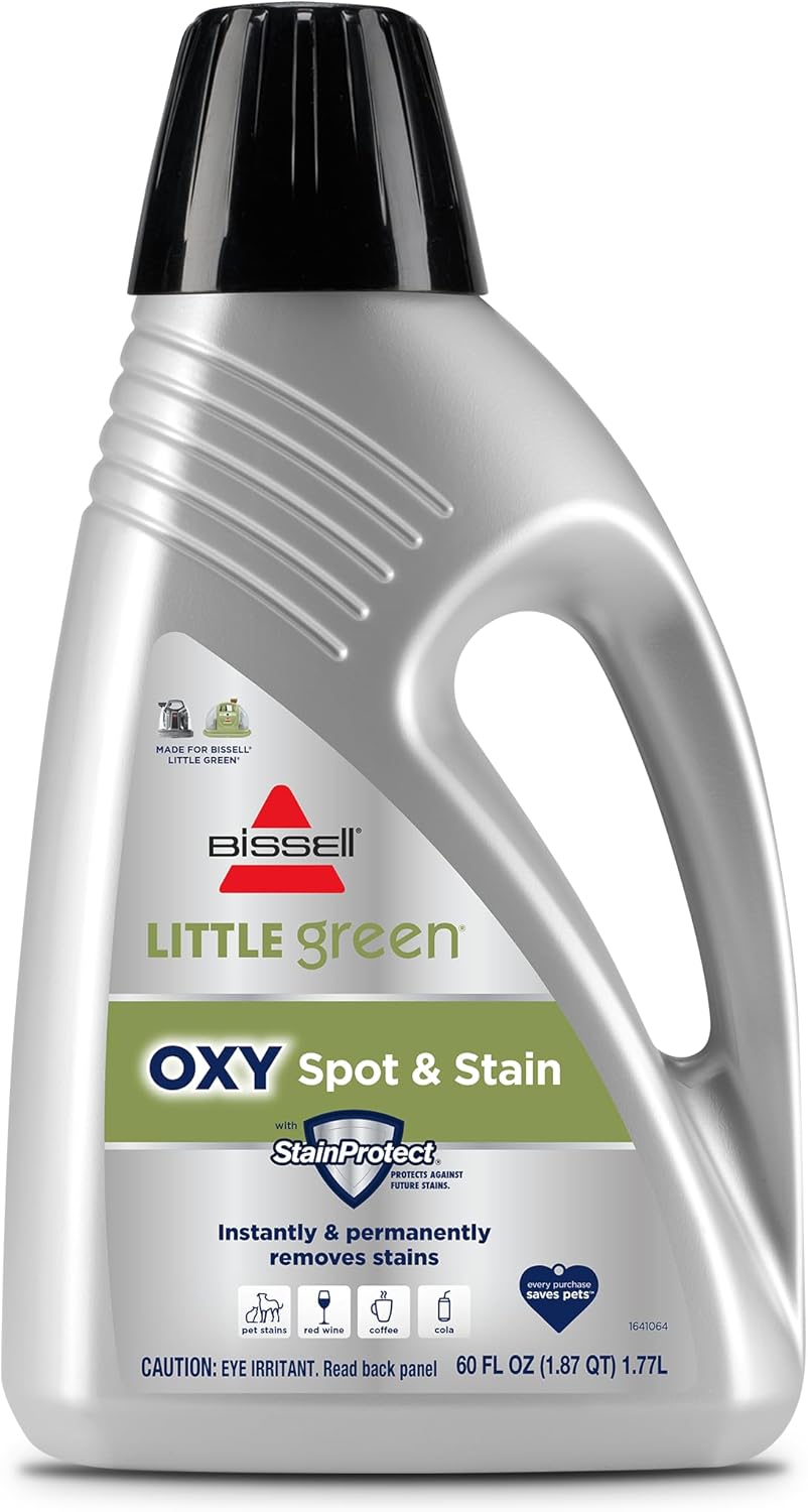 BISSELL Little Green Cleaning Formula – Multi-Purpose Portable Carpet Cleaner Solution (60 oz) | Fixory911