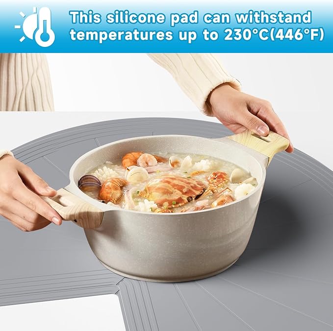 Lazy Susan Turntable Organizer - 32 Inch Rotating Tray for Kitchen Cabinet, Dining Table, Countertop