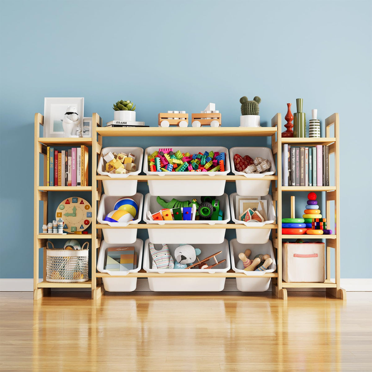 SpaceAid Large Toy Storage Organizer 9 Shelves 9 Bins, Toy - Image 1