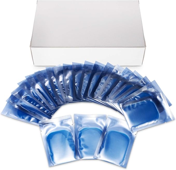 50 Pcs/25 Pack Gel Pads for Abs Stimulator Ab Trainer Replacement Gel Sheet for EMS AB Stimulator Gel Pad for All Abdominal Belts Muscle Stimulator Ab Toner