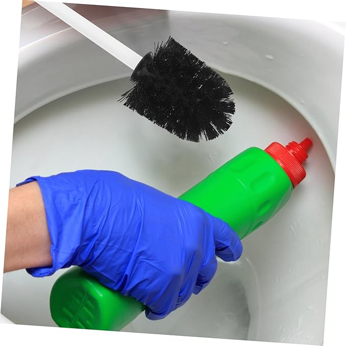 CHILDWEET 10pcs Toilet Brush Replacement Heads Heavy Duty Stainless Steel Scrubber Refills with High-Density Bristles for Deep Cleaning Toilet Bowls Quick Install Bathroom Brush Heads for