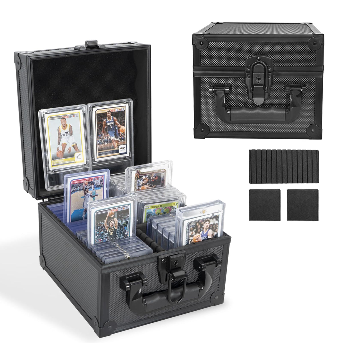 Graded Card Storage Box, Aluminum PSA Slab Case Holds 56+ Slabs - Image 1