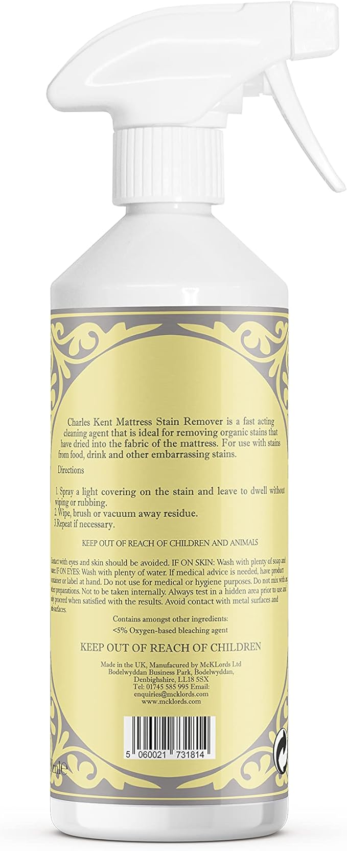 Charles Kent Mattress Stain Remover, 500 ml