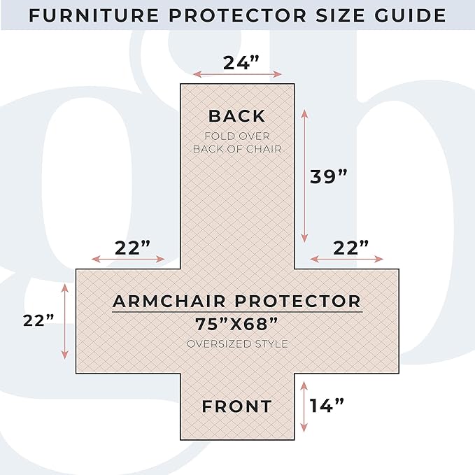 Great Bay Home Reversible Chair Cover - Washable Slipcover Furniture Protector with Elastic Straps - Furniture Cover for Dogs, Kids, and Pets - Quilted & Stitched Detail (Chair, Dusty Rose/Taupe)