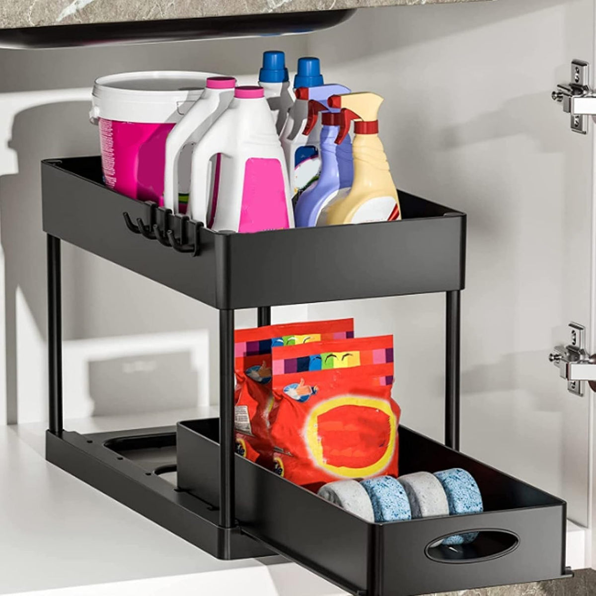 Under Sink Organizer with 2 Sliding Drawers, Bathroom Organizer - Image 1