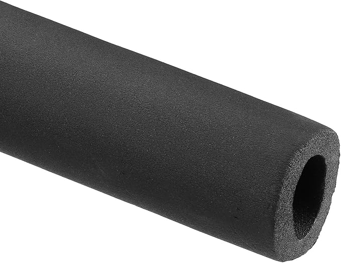 PATIKIL 66.9"L x 1"ID x 0.4"T Pipe Insulation Foam Tube, Water Pipe Insulation Tubing Heat Preservation for Plumbing Water AC Pipe Sprinkler Spigot, Black