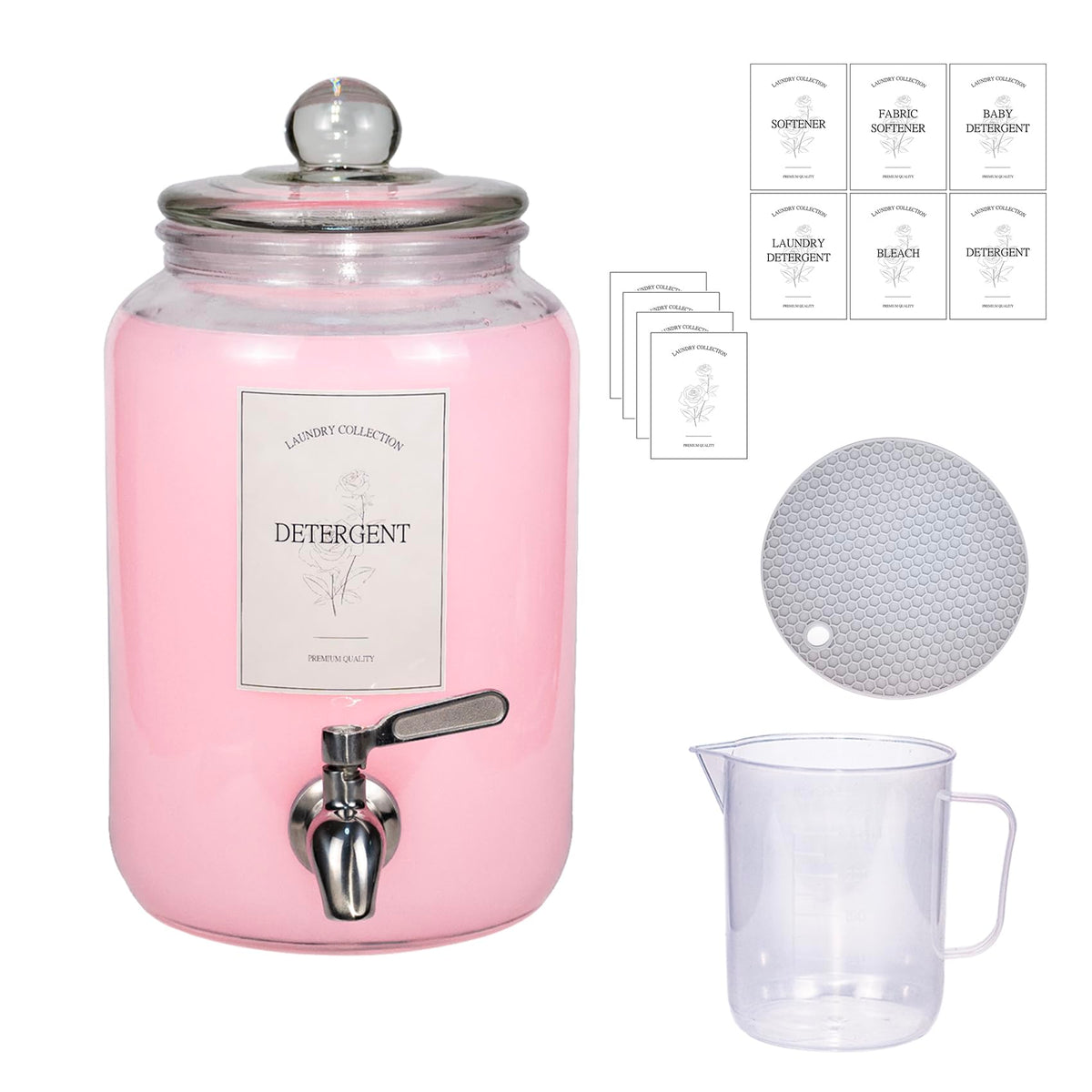 Large Liquid Laundry Detergent Dispenser with Spigots - Image 1