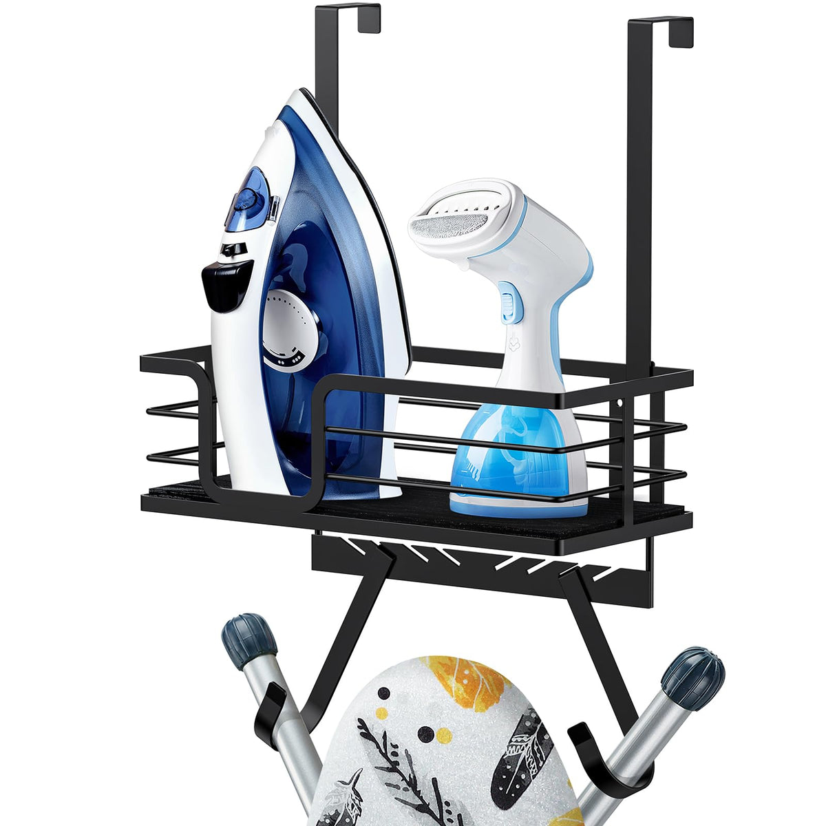 TJ.MOREE Over the Door/Wall Mount Ironing Board Hanger - Image 1