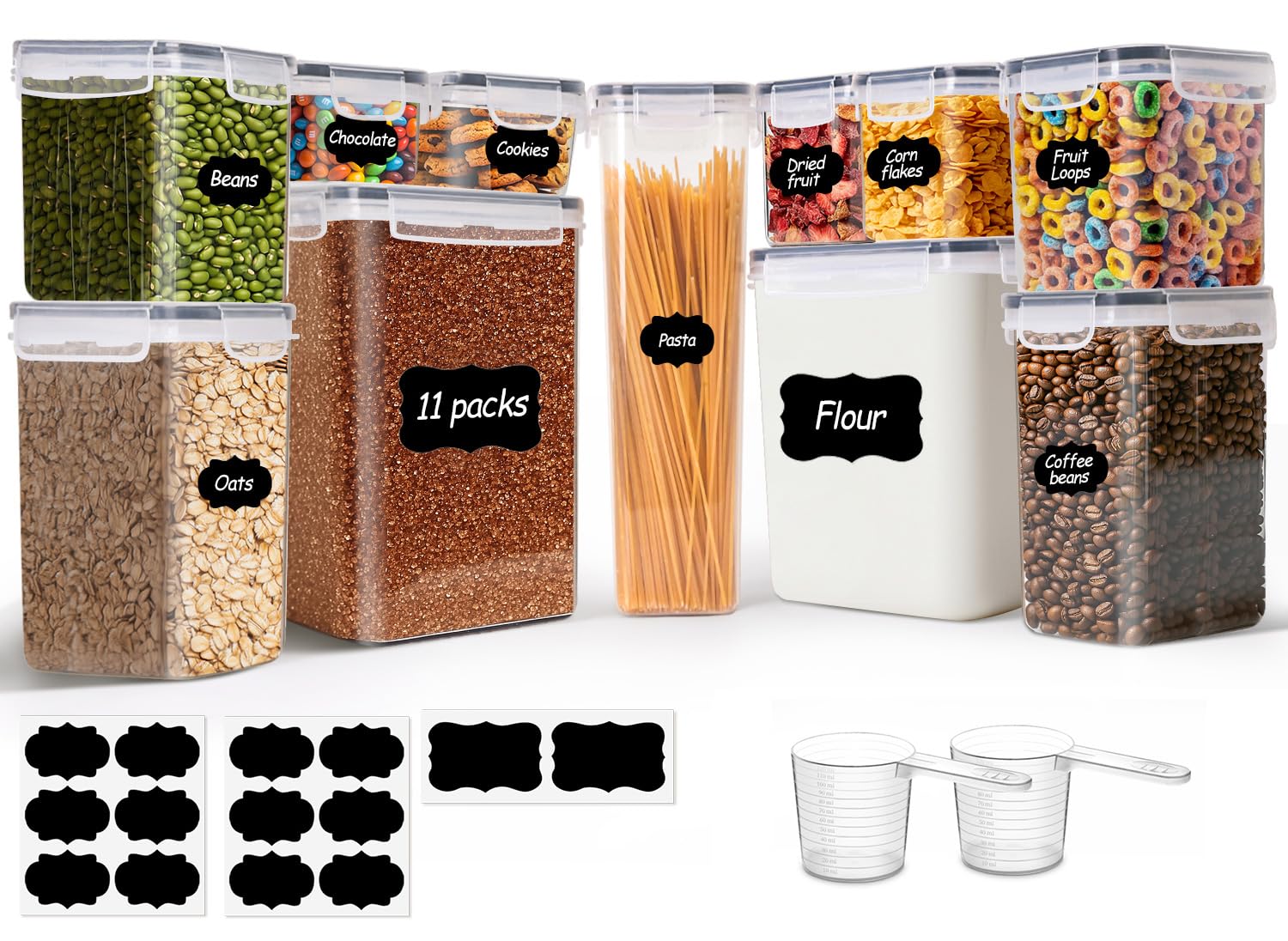 11-Pack Airtight Food Storage Containers with Lids - Image 1
