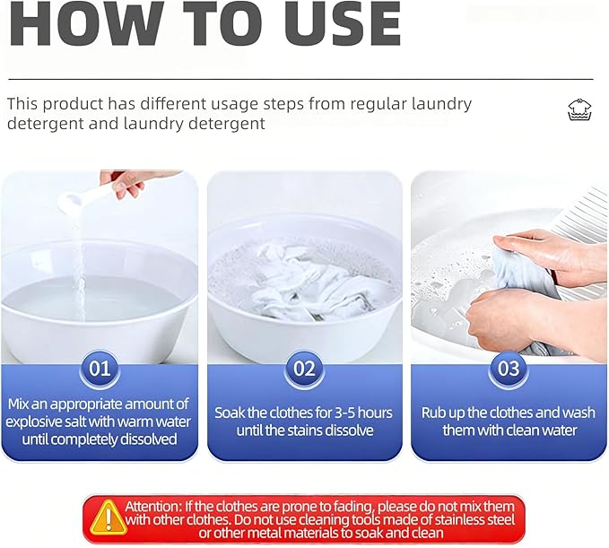 Oxygen Laundry Powder, 17.6 Oz Hyper Concentrated Strong Stain Remover Powder,Suitable for Color Protection of Clothing, and Capable of Removing Stubborn Stains Caused by Milk, Sweat, Oil, and Fruits