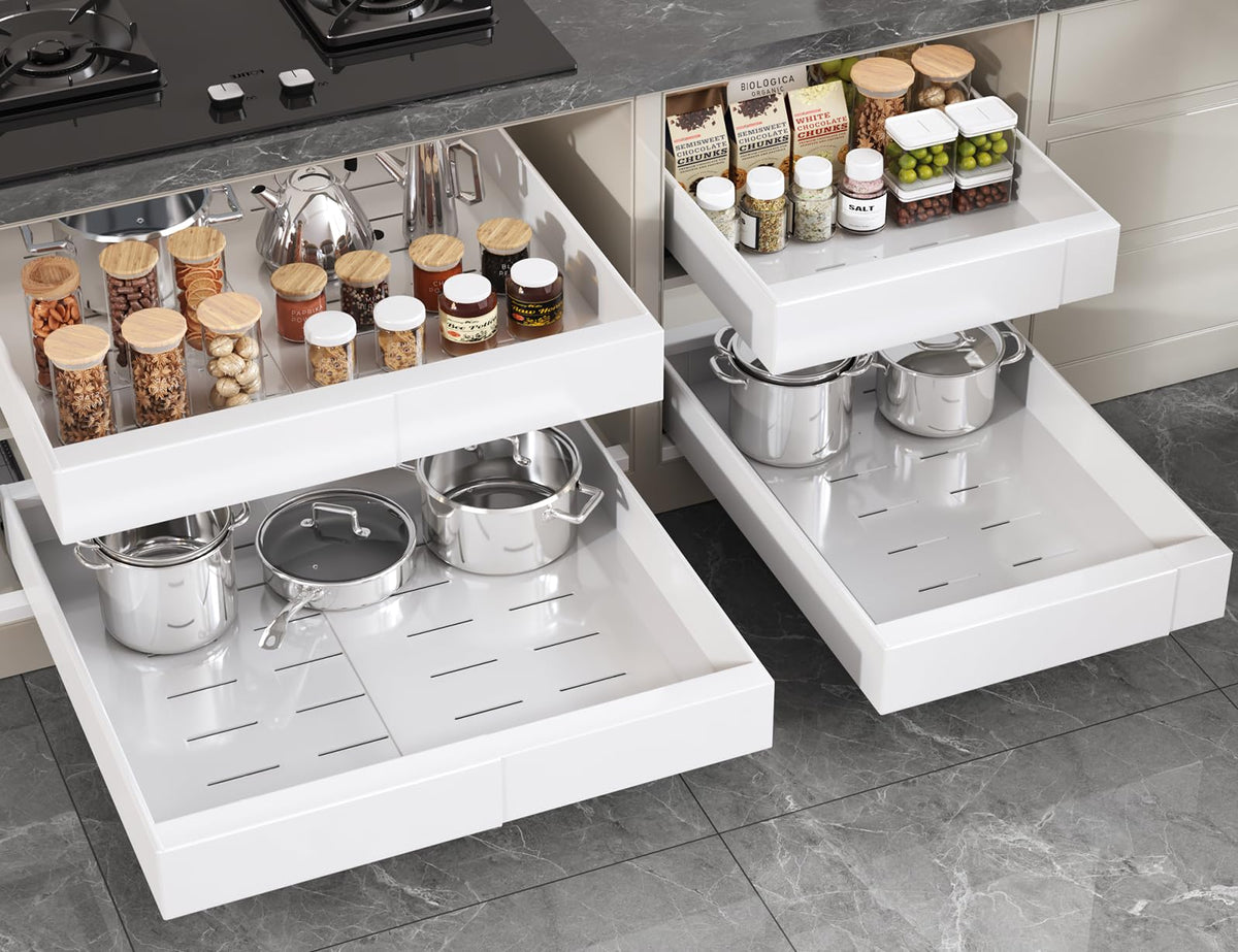 Seinloes 2 Pack Pull Out Cabinet Organizer 22" Deep, | All Products - Image 94