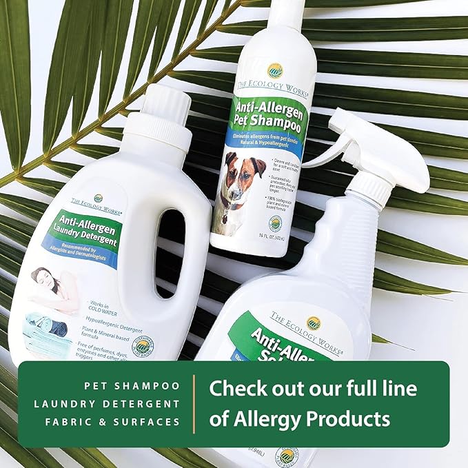 Anti-Allergy Laundry Detergent| Natural Allergy Free for Pet Dander Allergy & Pollen |For Sensitive Skin & Washing Baby Clothes |Unscented