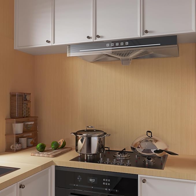 Thick Oak Wood Wallpaper Peel and Stick 48"x354" Light Brown Wood Contact Paper Waterproof Removable Faux Wood Grain Vinyl Wrap for Cabinets Drawers Counter Top Covers Wood Look Wallpaper for Walls