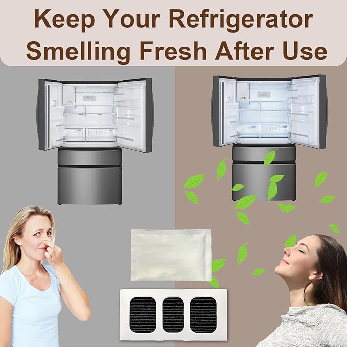 3 Packs PAULTRA2 Pure Air Filter & 6 Packs PK-1 (FRPAPKRF) Refrigerator Filter Compatible with Frigidaire Pure Air Ultra II