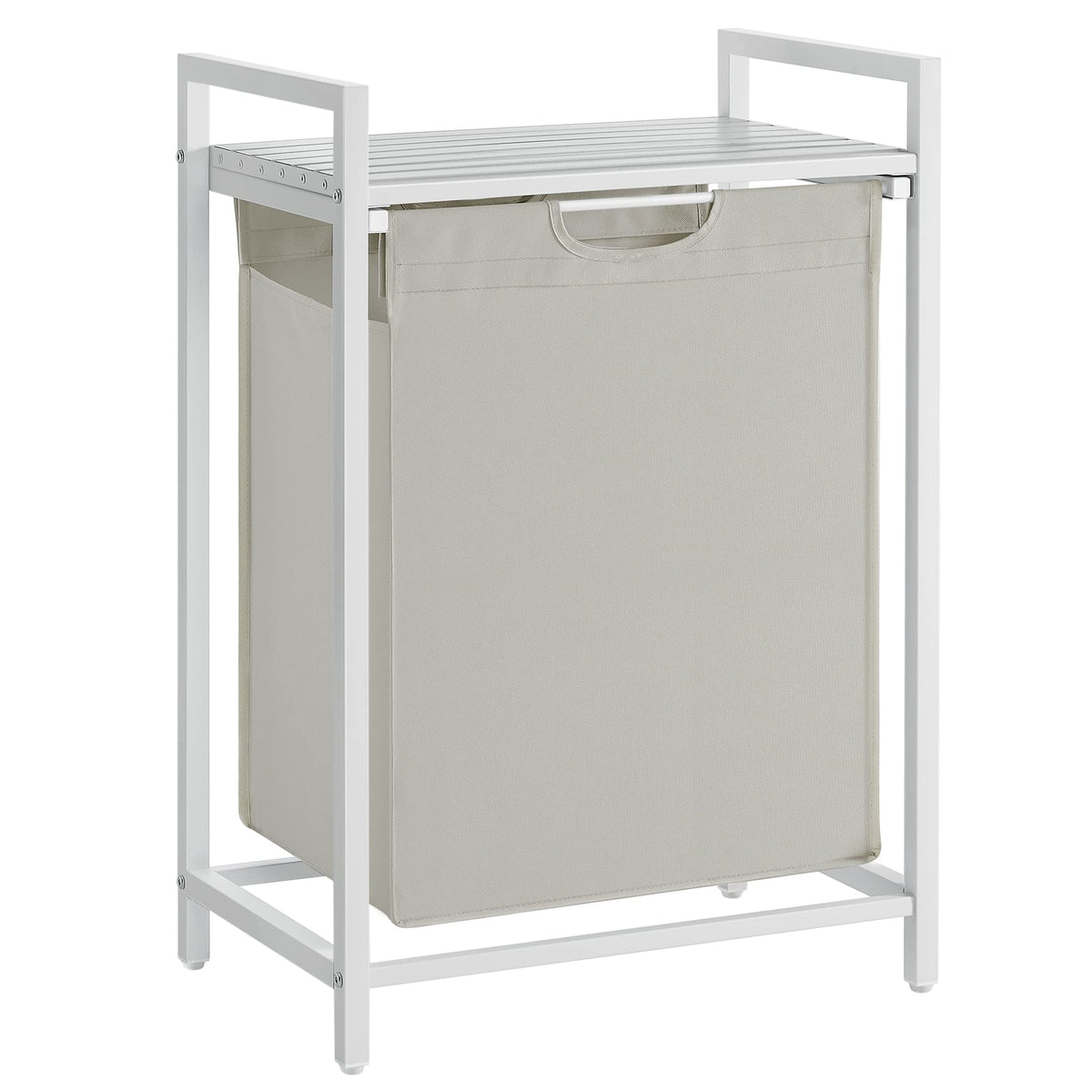 VASAGLE Laundry Hamper with Shelf, 1 Pull-Out Bag - Image 1