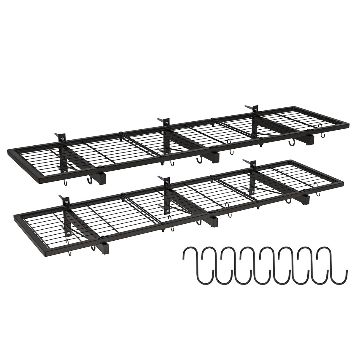 2 Pack Garage Wall Shelves, 46"X 12.5" Garage Shelving - Image 1