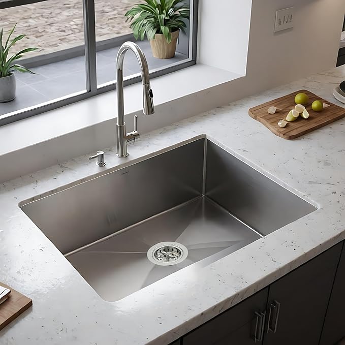 Westbrass Wing Nut Style Large Kitchen Sink Basket Strainer, Polished Nickel, D213-05