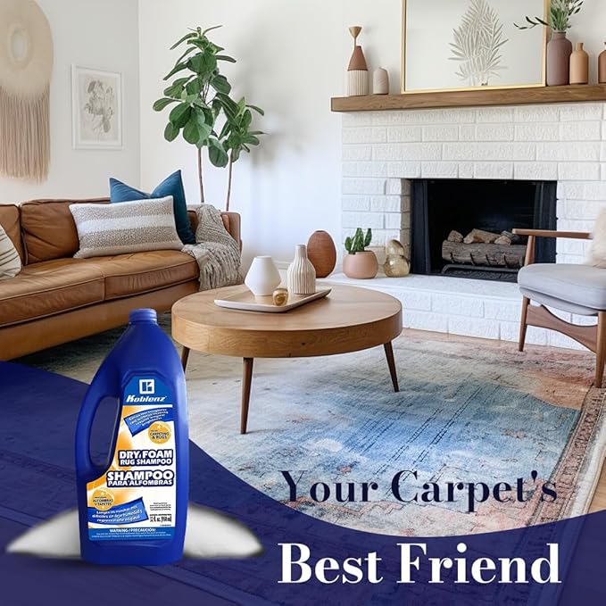 Koblenz 20-0529-6 Dry Foam Rug Shampoo, 32-Ounce, White