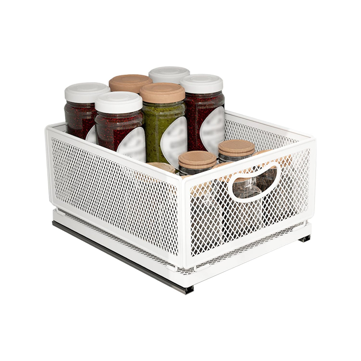 Sliding Cabinet Basket Organizer Drawer Self Adhesive - Image 1