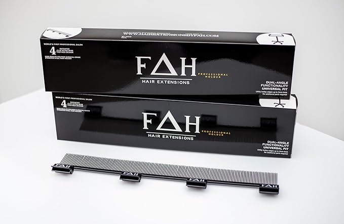 FAH Hair Extensions Holder – Salon Trolley Clip for Organizing, Drying & Styling – Clip-On Trolley for Hair Extention Install