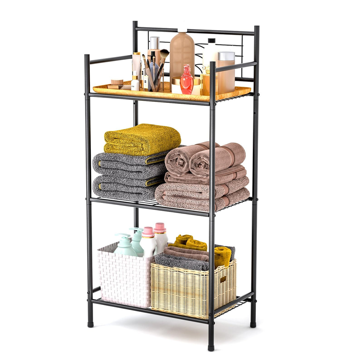 LEEDA 3-Tier Freestanding Multipurpose Storage Shelves Heavy Duty - Image 1