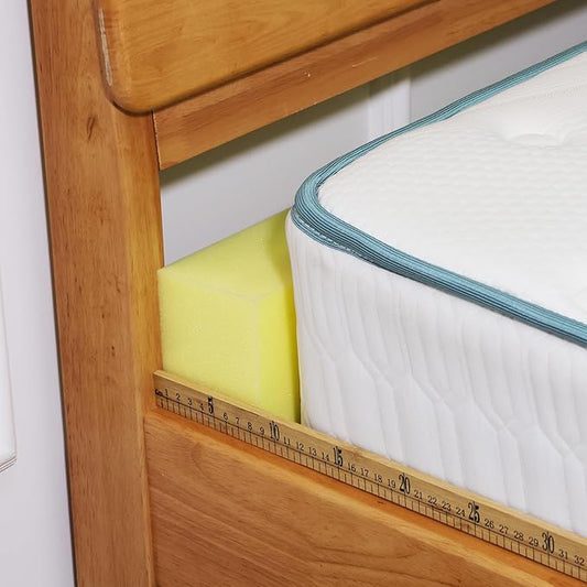 Bed Gap Filler, High Density Foam Mattress Extender for Headboard/Wall Gaps,2-Meter Extra Long Cut-to-Fit Yellow Foam Sponge Strip (78''x4''x3'')