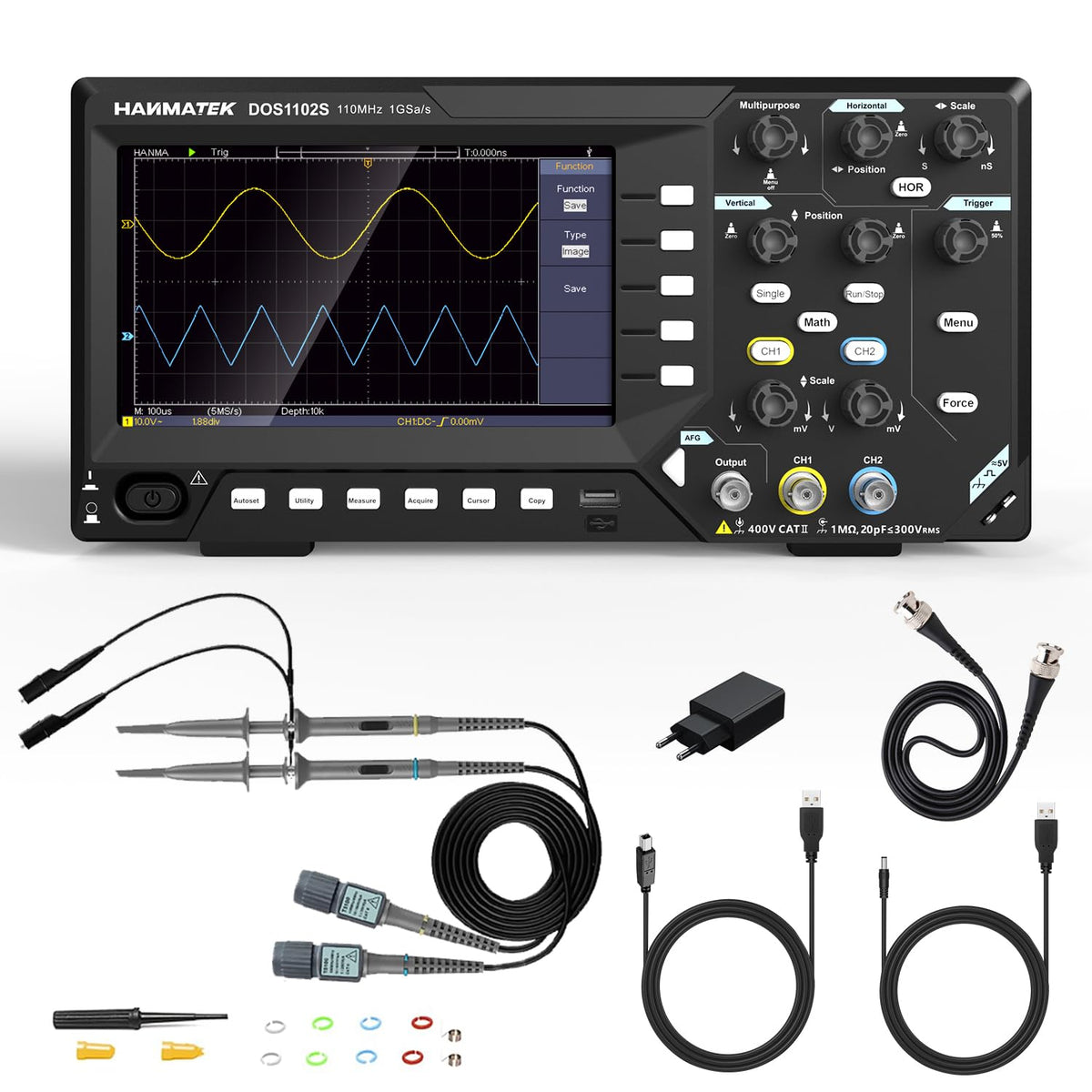 HANMATEK 2 in1 Digital Storage Oscilloscope - Image 2