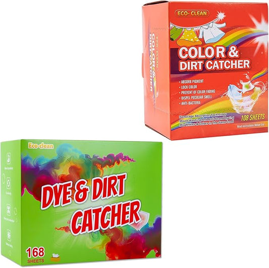 Color Absorber Sheets for Laundry, Dye Catcher Sheets to Prevent Clothes From Smearing