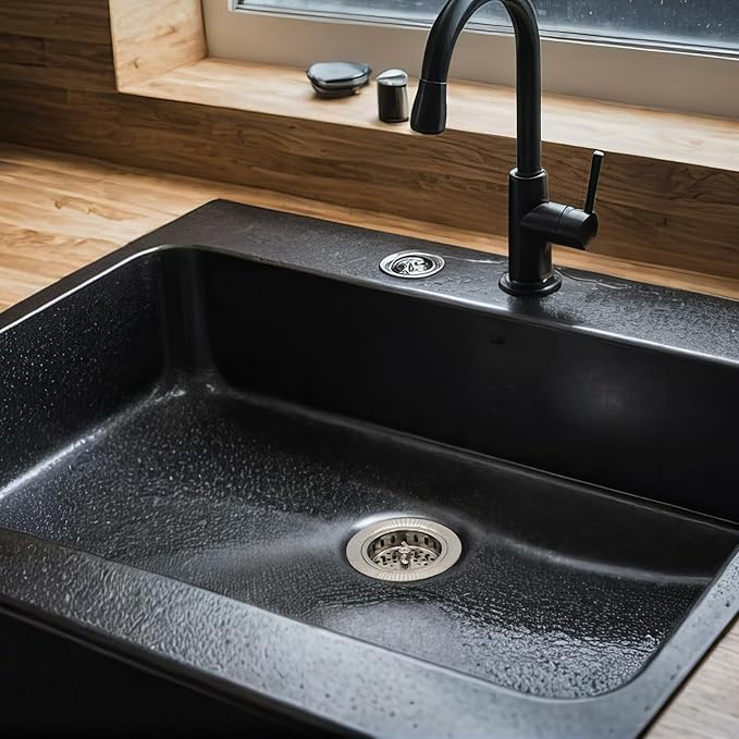 Westbrass Wing Nut Style Large Kitchen Sink Basket Strainer, 2 Pack, Satin Nickel, D2135-07